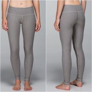 Lululemon Wunder Under Pin Stripe Inkwell Leggings